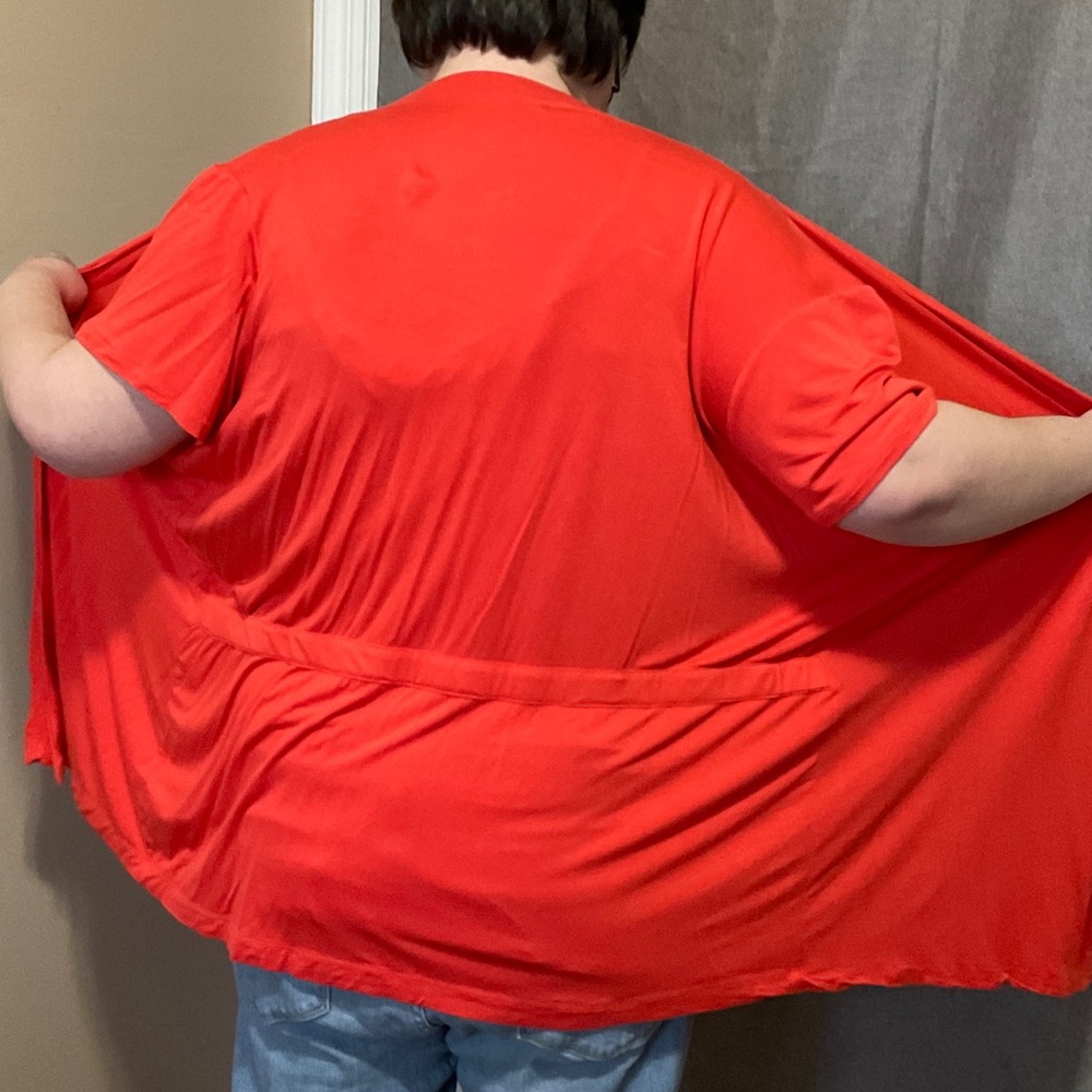 Ricki's Bright Red Layered Ruffle Blouse - Picture 4 of 4